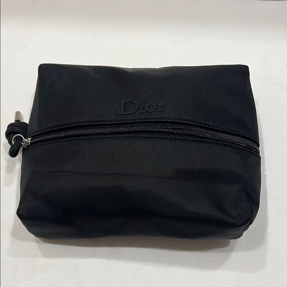 Dior Black Toiletry Bag with Minimalist Design